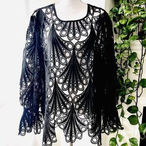 Elegant Black Lace Blouse